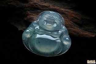 優(yōu)雅天成 品鑒精品冰種飄花翡翠彌勒佛吊墜